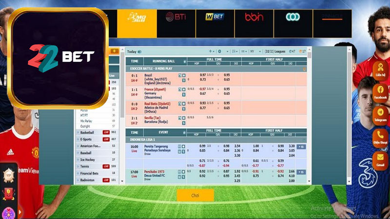Bắt kèo nhà cái 22Bet như thế nào để nâng cao cơ hội thắng?